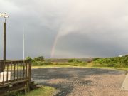 T-Time Charters, Rainbow over Whalebone Tackle this morning