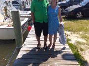 Wanchese Fishing Charters, Mr. and mrs. on the boat