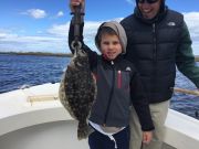 T-Time Charters, Nice flatfish on a windy day