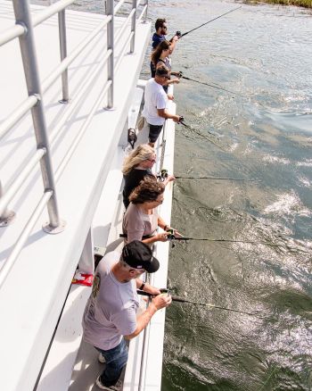 Crystal Dawn Head Boat Fishing and Evening Cruise, Good Company & Rods in Hand