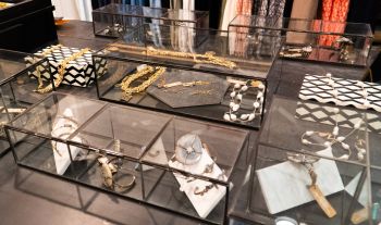 Nest, Mixed Gold/Silver Mesh Jewelry
