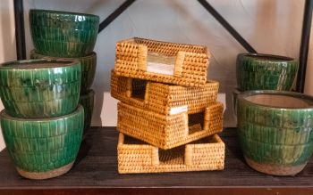 Nest, Rattan Serving Tray