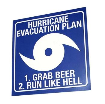 Kitty Hawk Kites, Hurricane Evacuation Sticker
