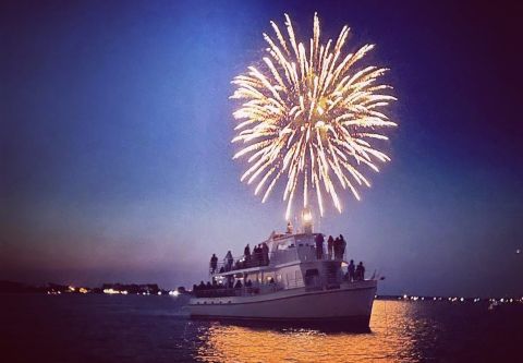 Crystal Dawn Head Boat Fishing and Evening Cruise, 4th of July Fireworks Cruise